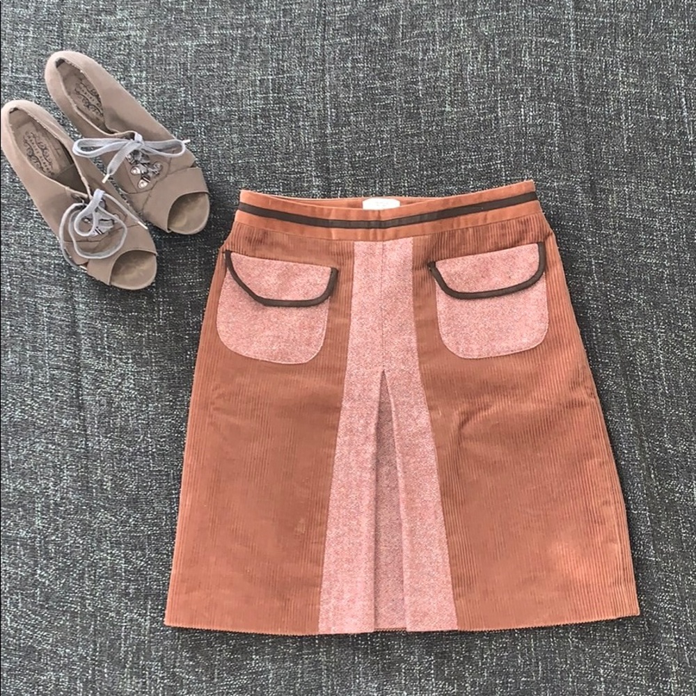 Vintage inspired corduroy skirt